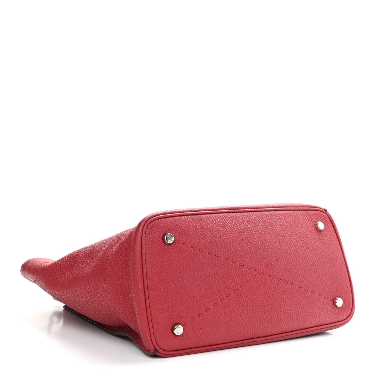 Cuoio Romano Selleria Large Anna Bucket Bag Rosso