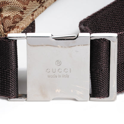 Gucci GG Monogram Double Pocket Belt Bag Dark Brown 9 of 9