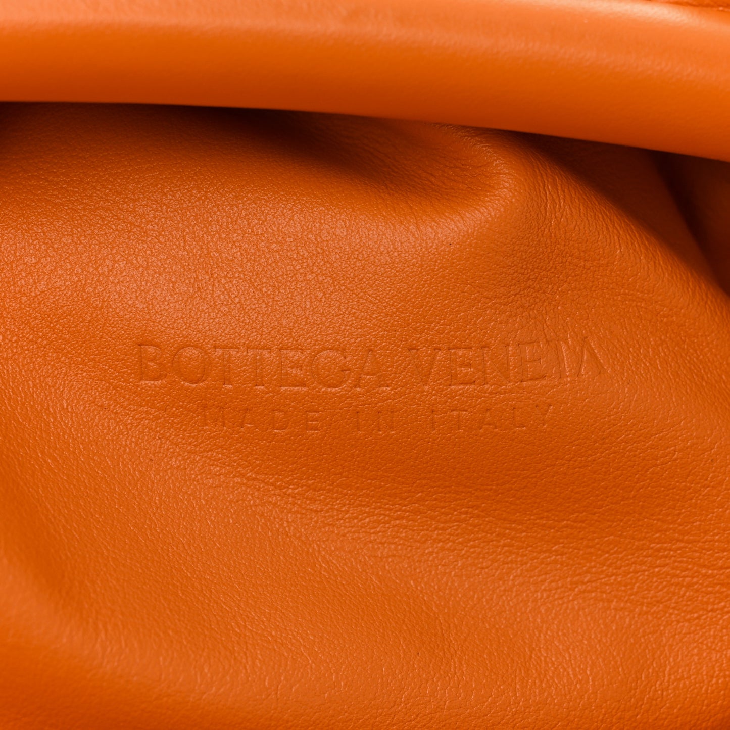 Smooth Butter Calf The Pouch Oversized Clutch Burnt Orange