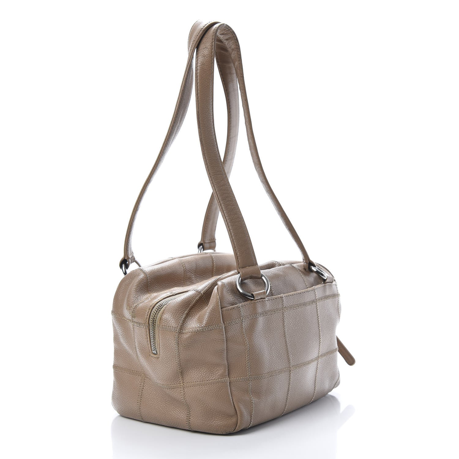 Chanel Caviar Square Stitched Tote Beige 3 of 18