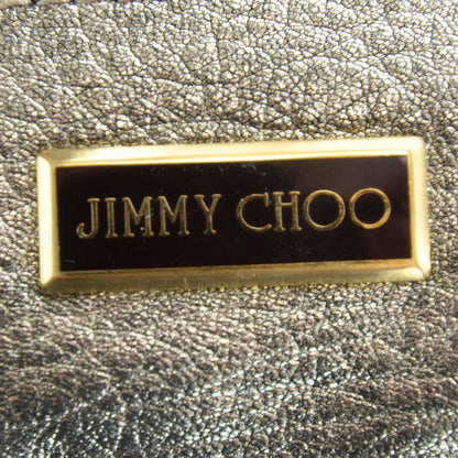 Jimmy Choo Leather Mave Foldover Clutch Metallic 7 of 12