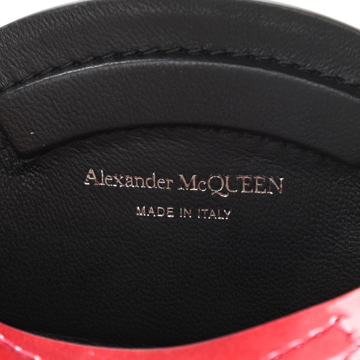 Alexander McQueen Metallic Calfskin The Curve Small Shoulder Bag Red 6 of 10