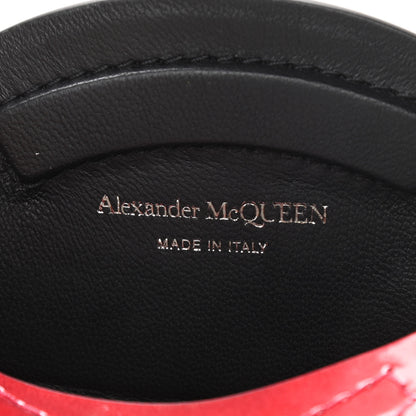 Alexander McQueen Metallic Calfskin The Curve Small Shoulder Bag Red 6 of 10