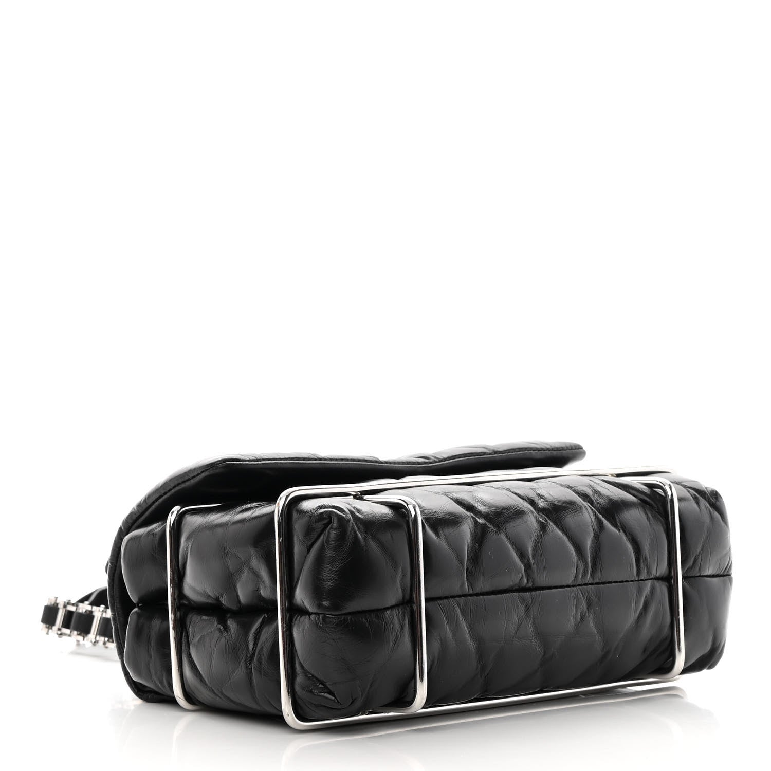 Alexander Wang Calfskin Quilted Halo Crossbody Bag Black 4 of 16