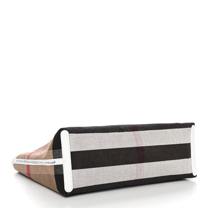 Burberry Coated Canvas Medium Reversible Doodle Tote White 5 of 9