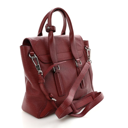 3.1 Phillip Lim Textured Calfskin Medium Pashli Satchel Burgundy 3 of 9