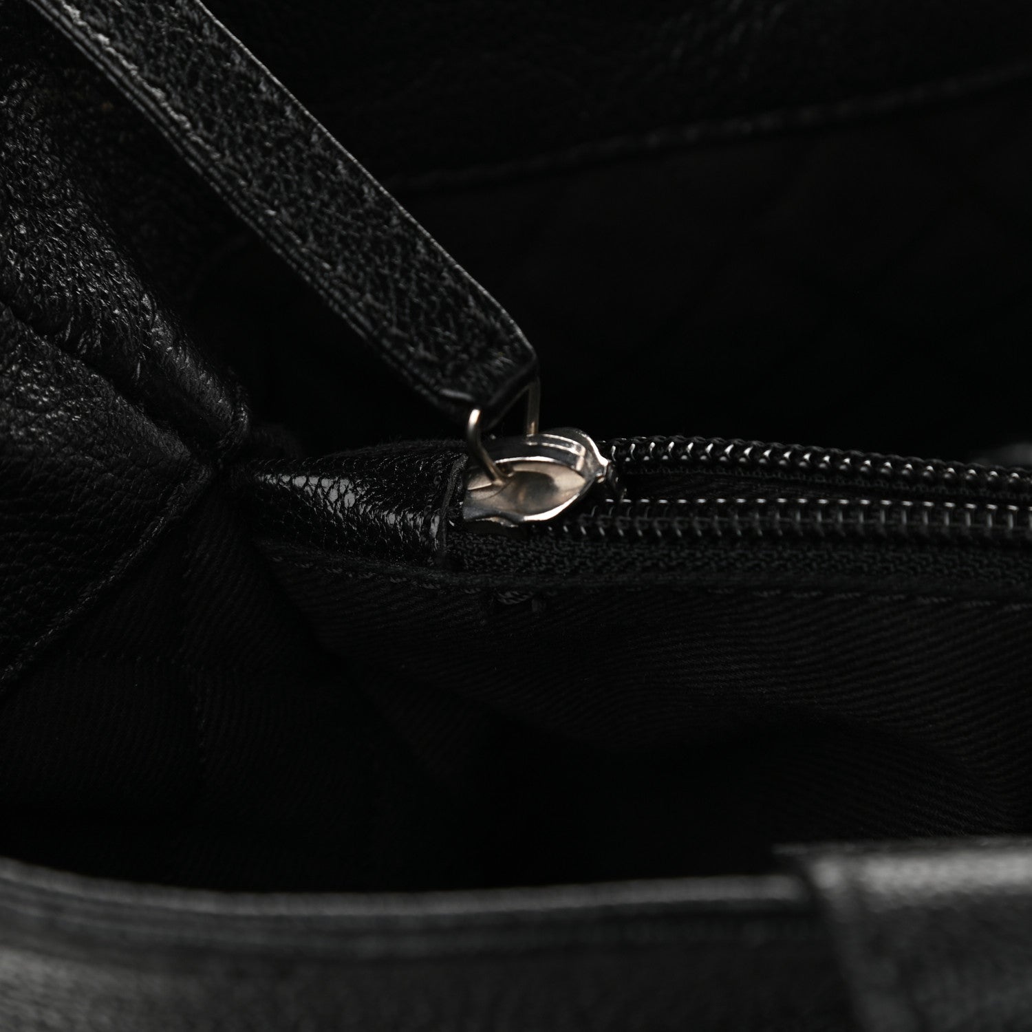 Chanel Goatskin Perforated Large CC Tote Black 12 of 13