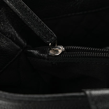 Chanel Goatskin Perforated Large CC Tote Black 12 of 13