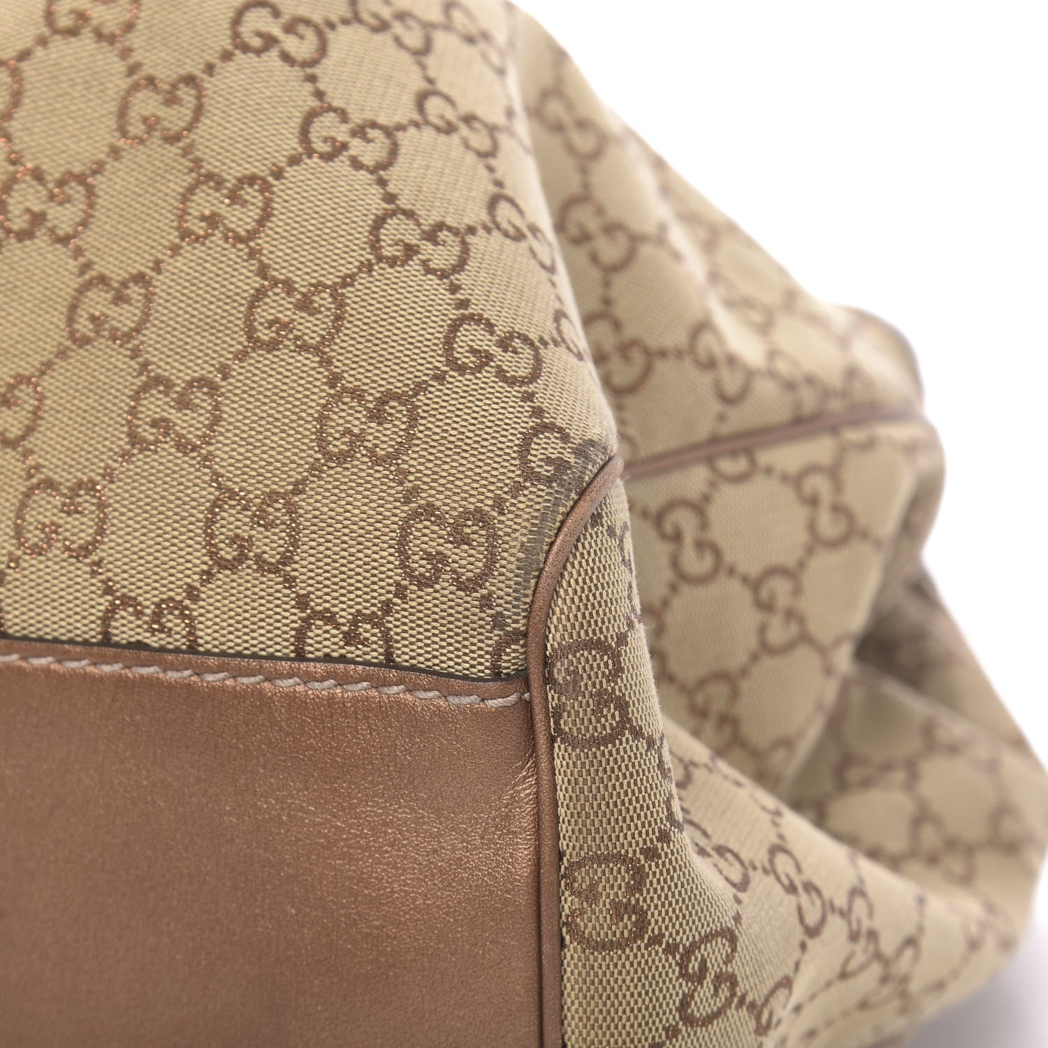 Gucci Monogram Large Sukey Tote Bronze 16 of 18