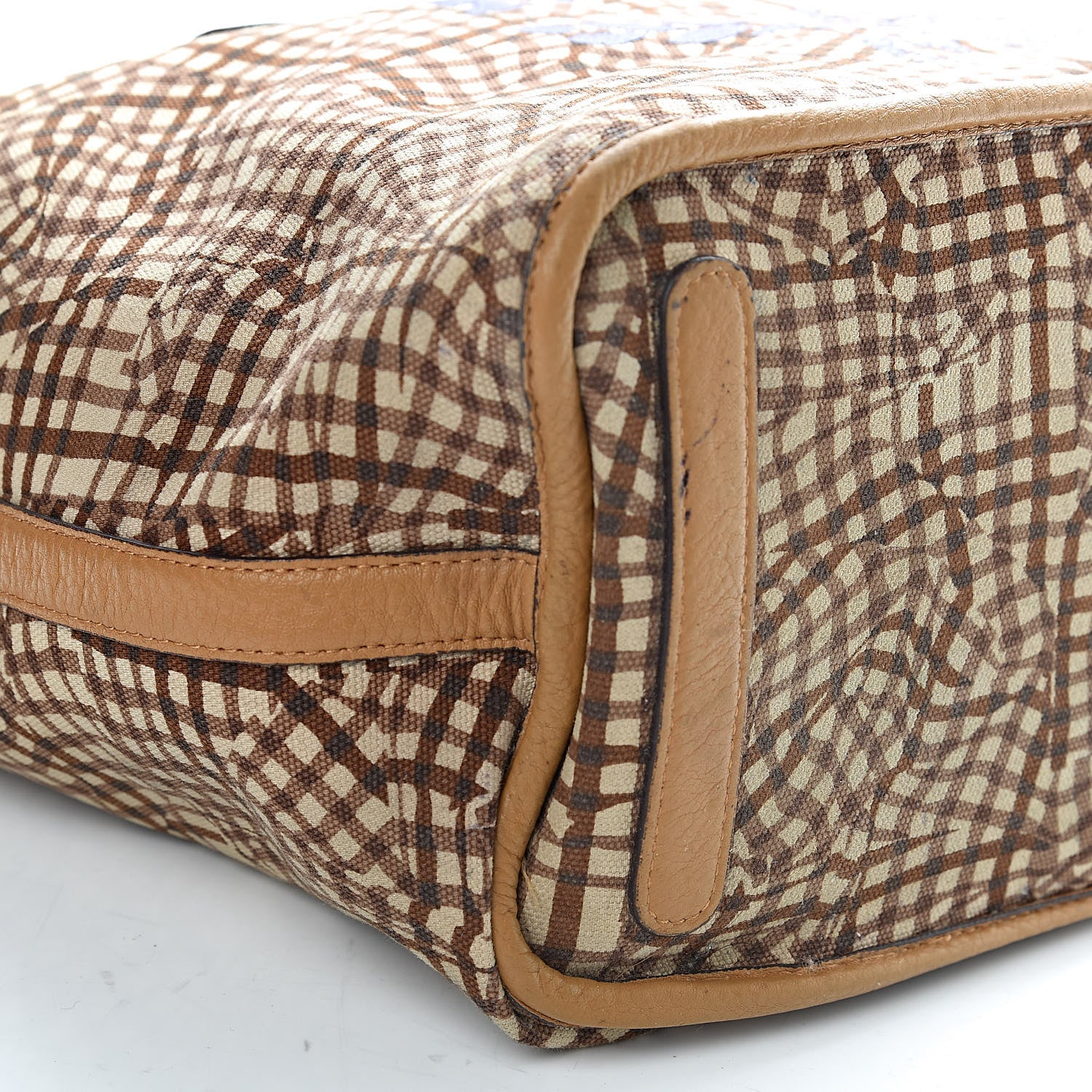 MCM Visetos Medium Liz Reversible Shopper Tote Cognac 14 of 19