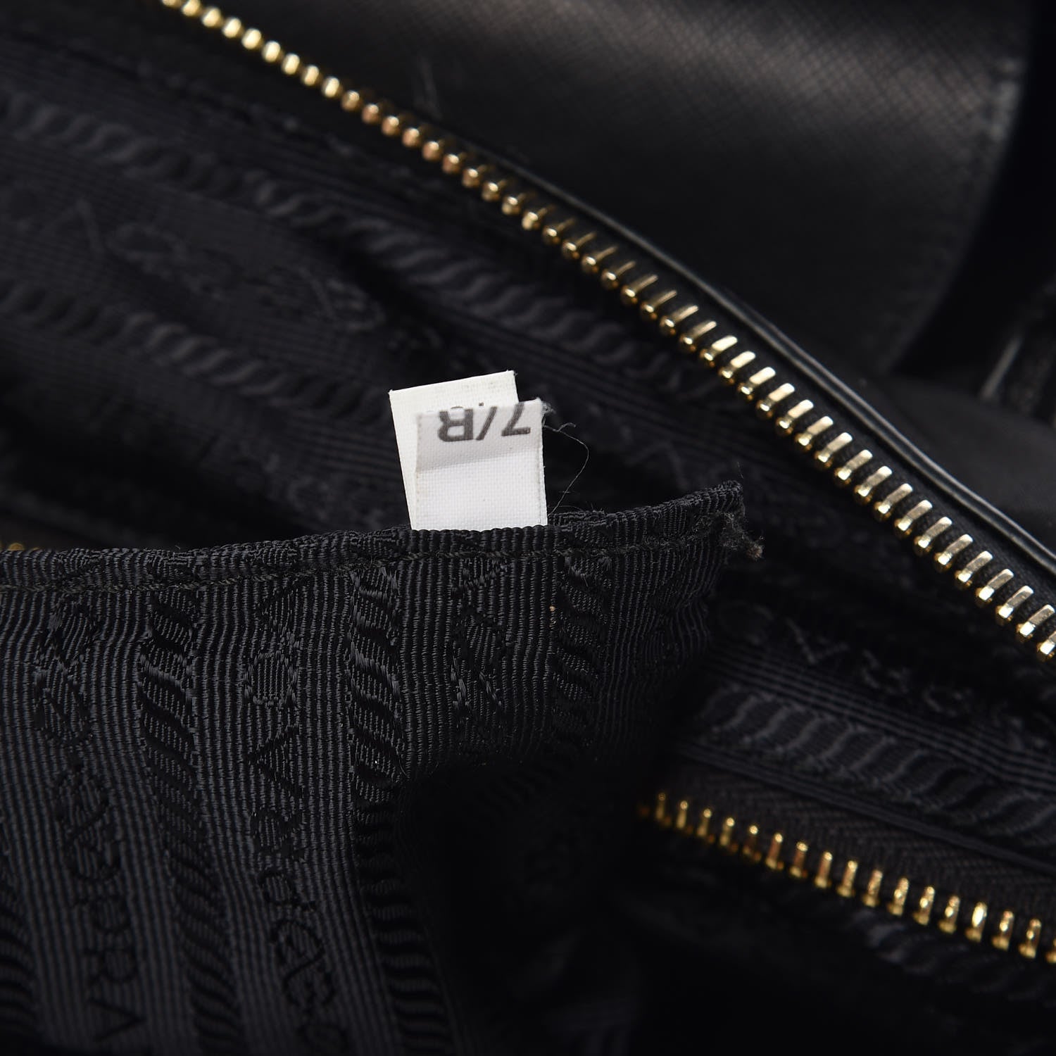 Prada Tessuto Nylon Saffiano Tote Black 7 of 11