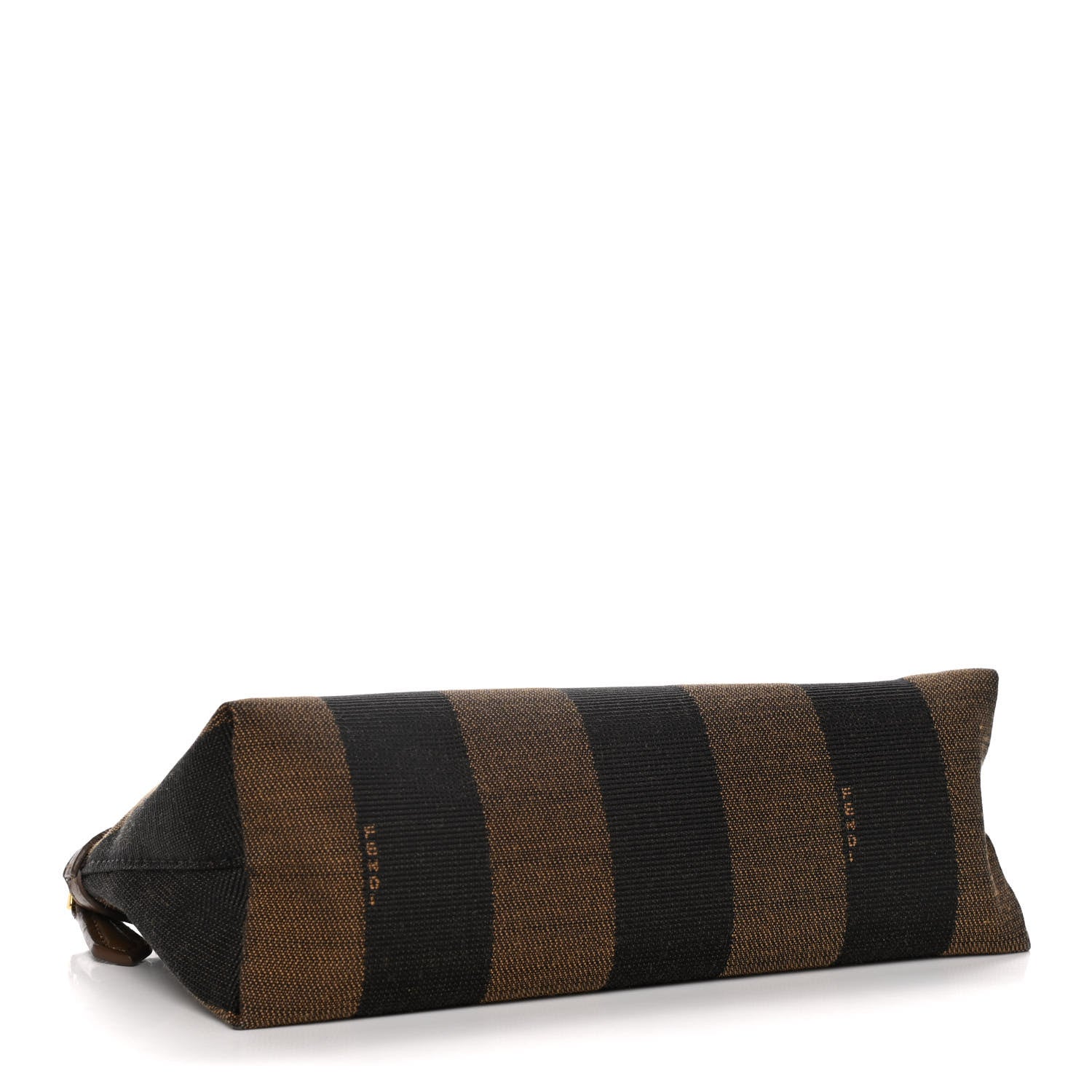 Fendi Pequin Vitello Pouch Tobacco Foresta 4 of 13