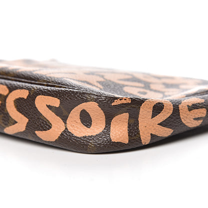 Louis Vuitton Monogram Graffiti Pochette Accessories Peach 9 of 11