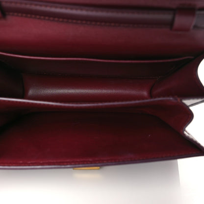 Celine Box Calfskin Teen Classic Box Flap Bag Burgundy 5 of 11
