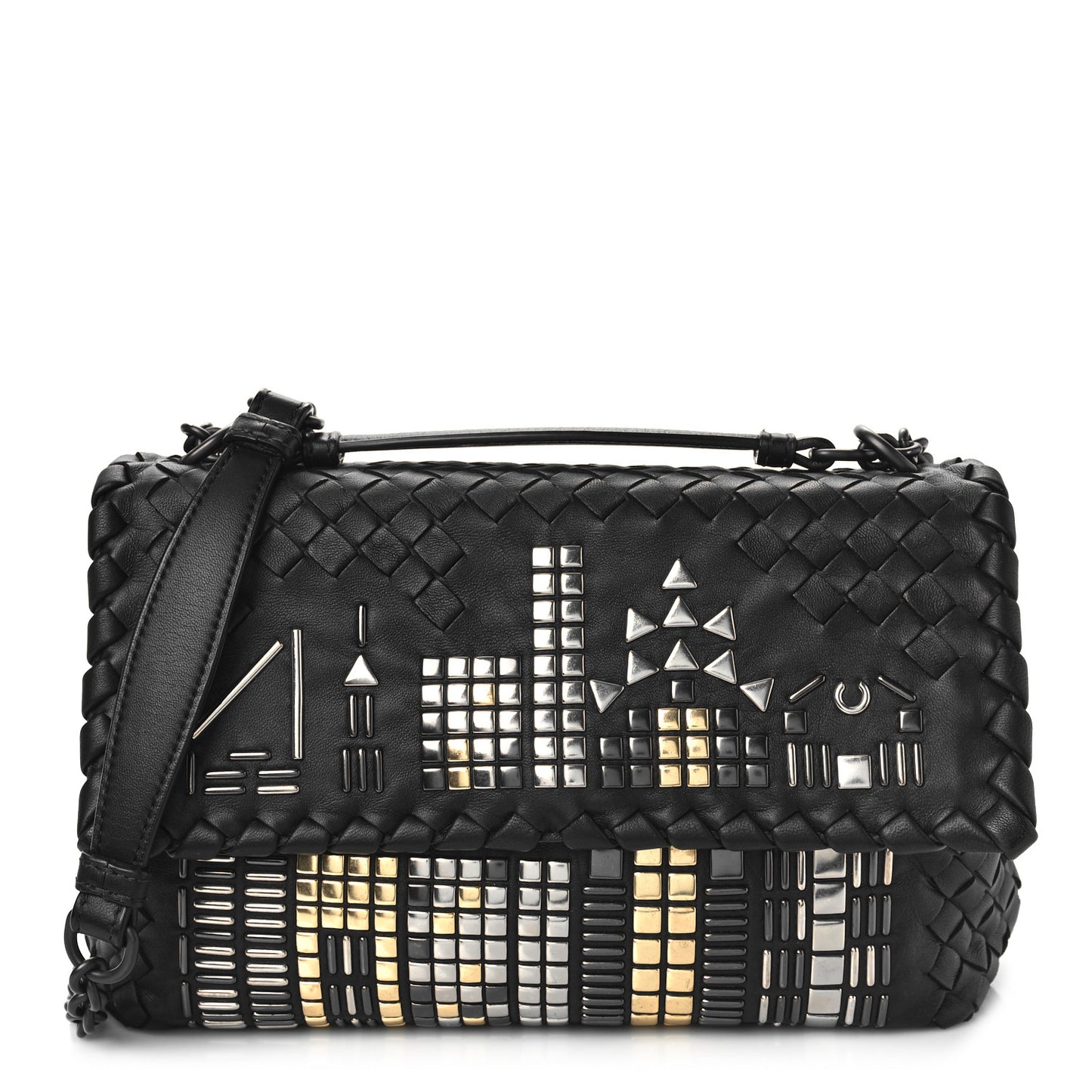 Nappa Intrecciato Small Tower Olimpia Bag Black
