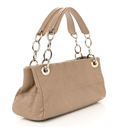 Christian Dior Lambskin Cannage Soft East West Tote Beige 3 of 12