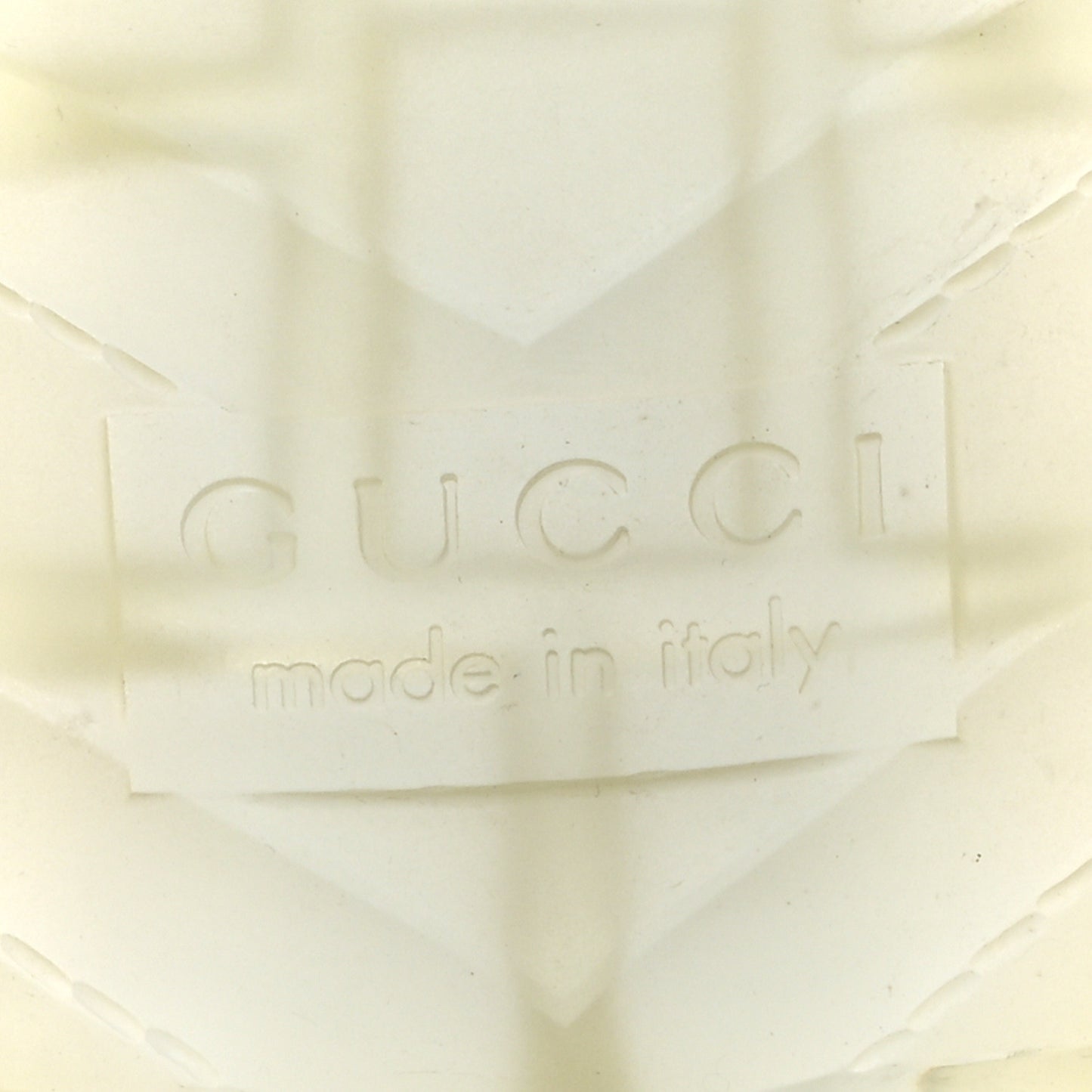 Rubber Gucci Logo Womens Platform 20/60mm Slide Sandals 39 Transparent