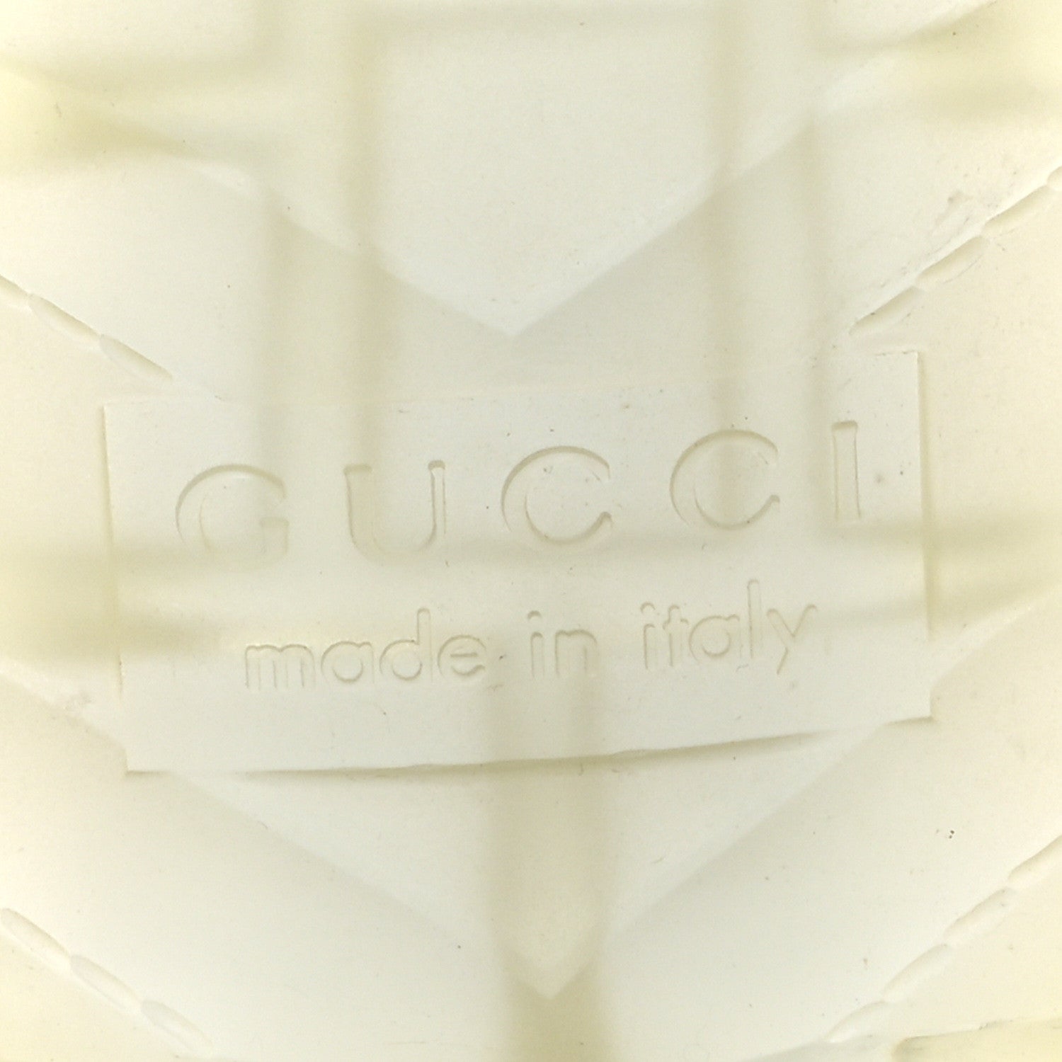 Gucci Rubber Gucci Logo Womens Platform 20/60mm Slide Sandals 39 Transparent 7 of 8