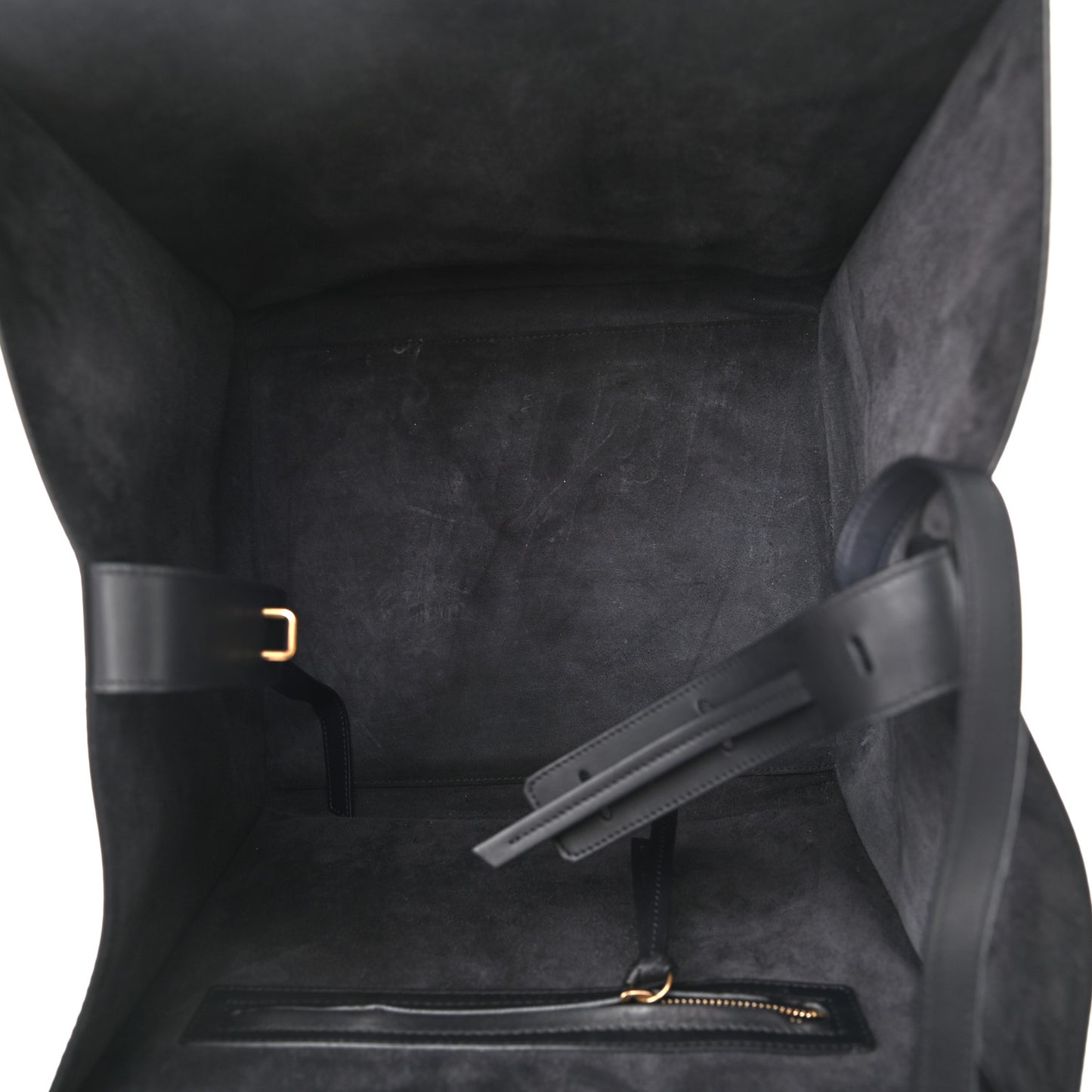 Smooth Calfskin Medium Phantom Luggage Black