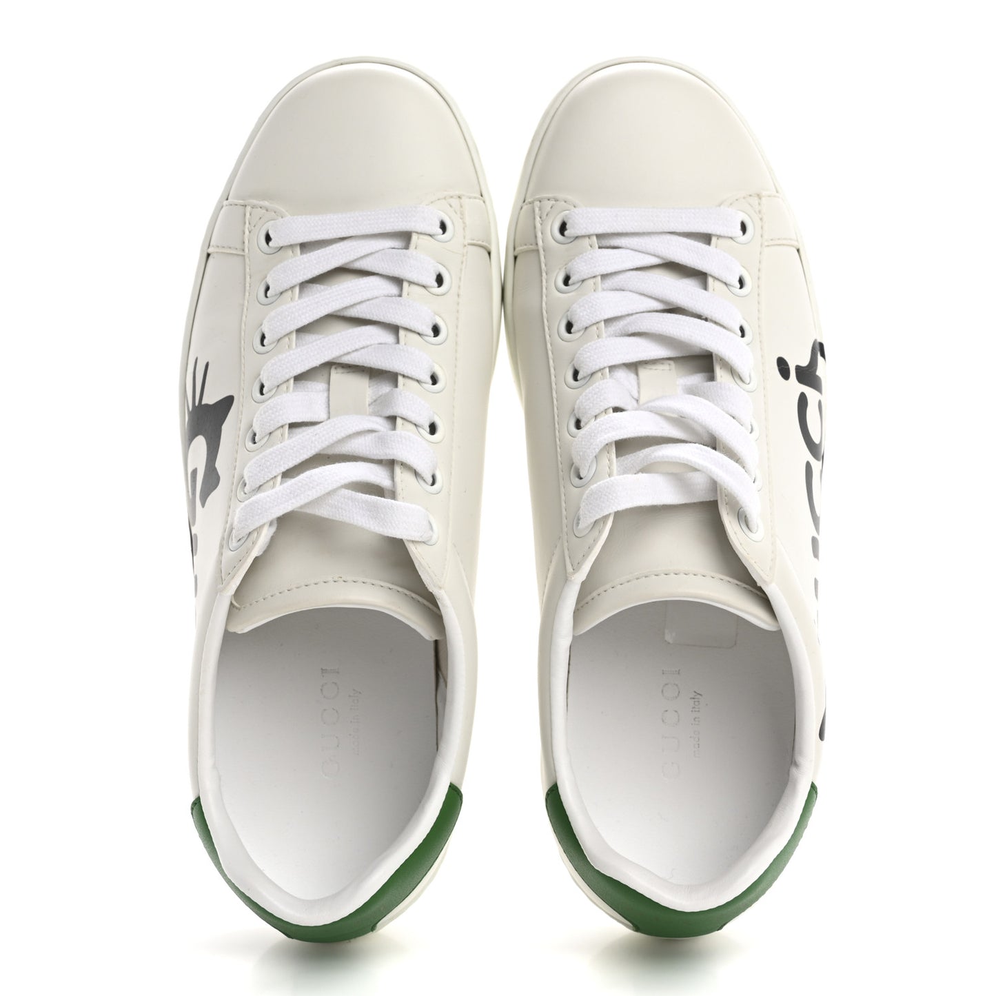 Calfskin Cat Womens Ace Sneakers 35 White