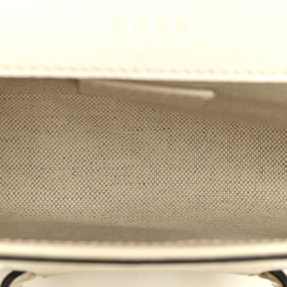Gucci Azalea Calfskin Web Mini Horsebit 1955 Shoulder Bag Mystic White 4 of 9