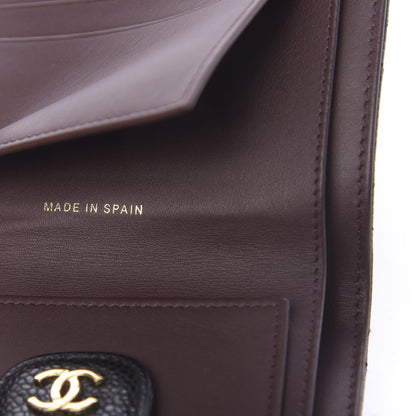 Chanel Caviar Quilted Compact Flap Wallet Black 7 of 8