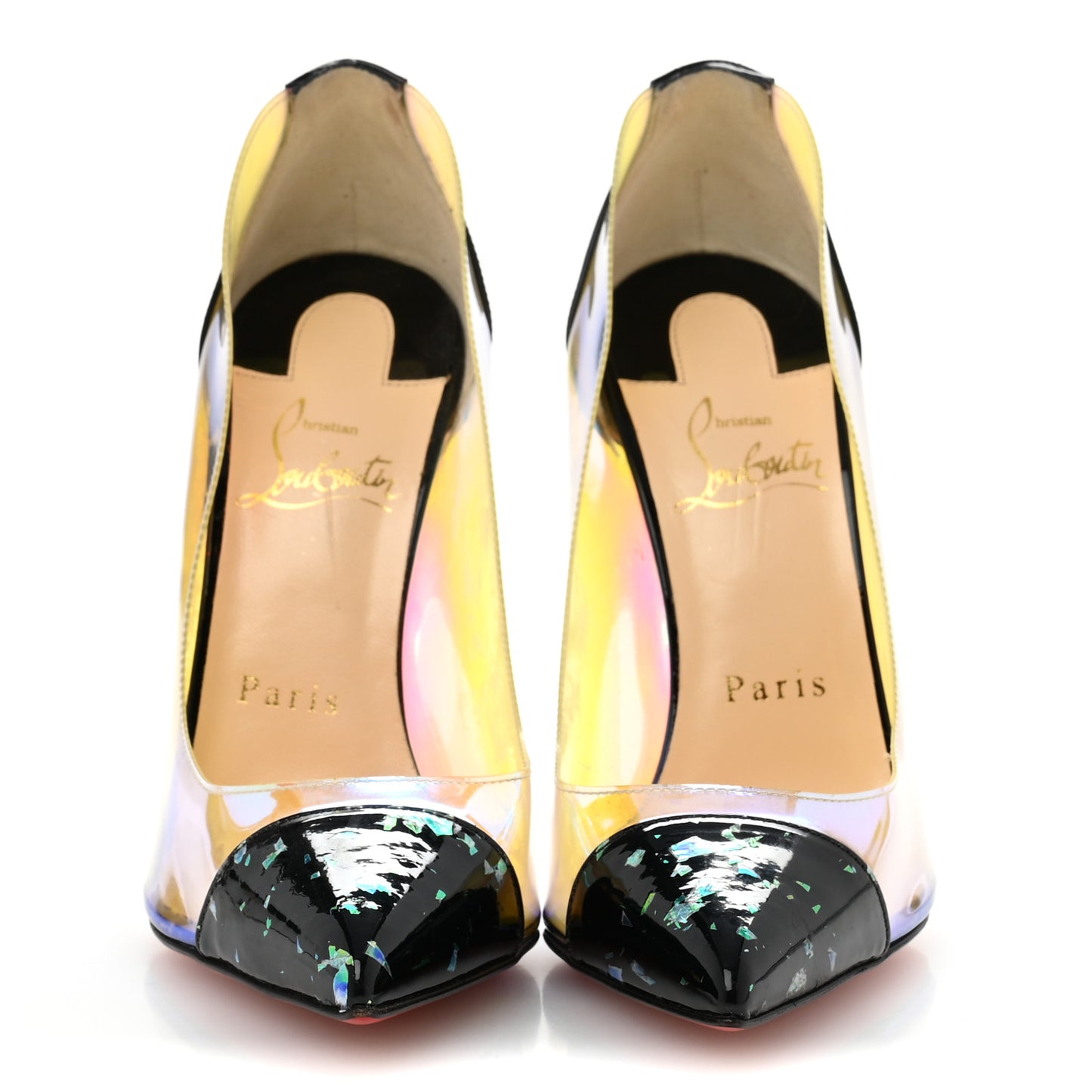 Disco PVC Hologram Debout 120 Pumps 36.5 Black Multicolor