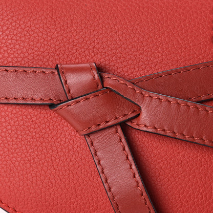 Loewe Grained Calfskin Mini Gate Crossbody Bag Scarlet Burnt Red 9 of 10