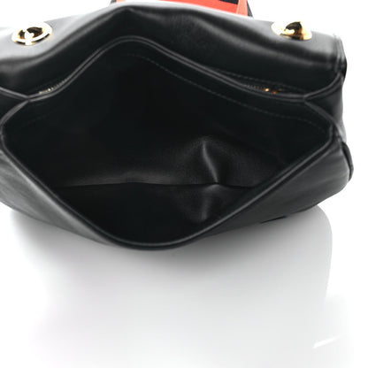 Gucci Roxy Calfskin Web Medium Blondie Shoulder Flap Bag Black 5 of 8