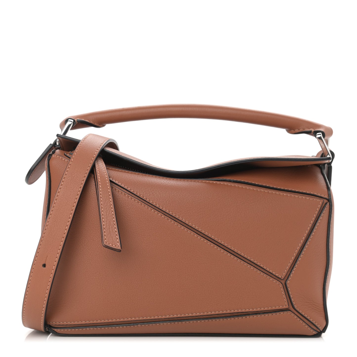 Calfskin Small Puzzle Bag Tan