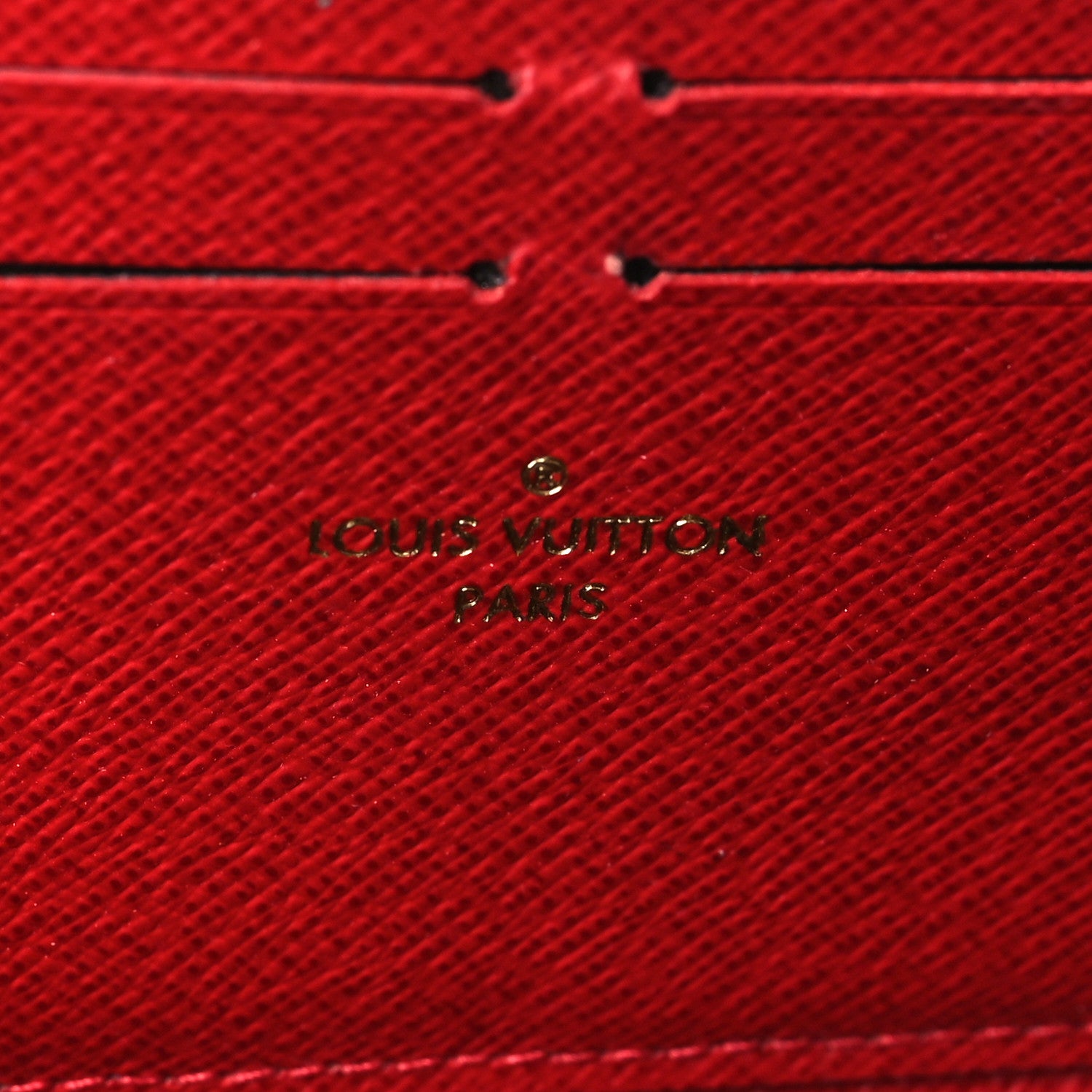 Louis Vuitton Damier Ebene Clemence Wallet Cherry 6 of 6