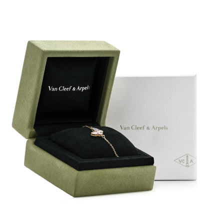 Van Cleef & Arpels 18K Yellow Gold Mother of Pearl Sweet Alhambra Butterfly Bracelet 5 of 5