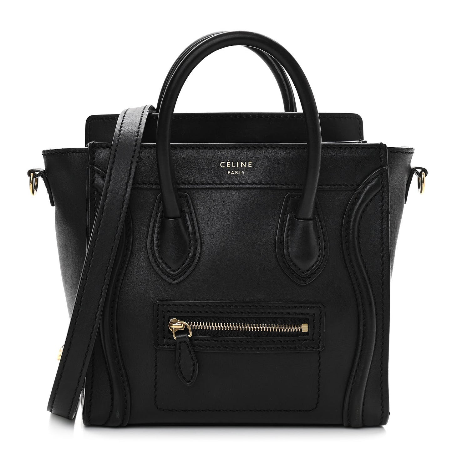 Smooth Calfskin Nano Luggage Black