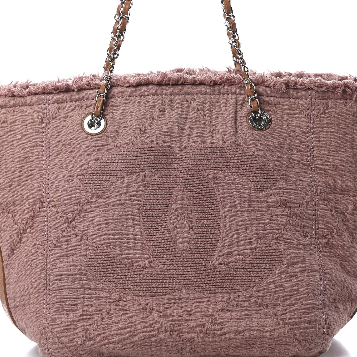 Chanel Canvas Small Double Face Tote Pink 8 of 13