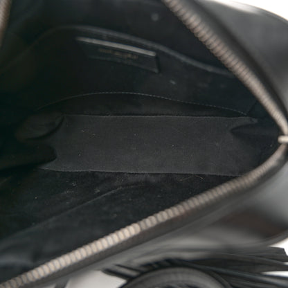 Saint Laurent Calfskin Matelasse Monogram Lou Camera Bag Black 5 of 14