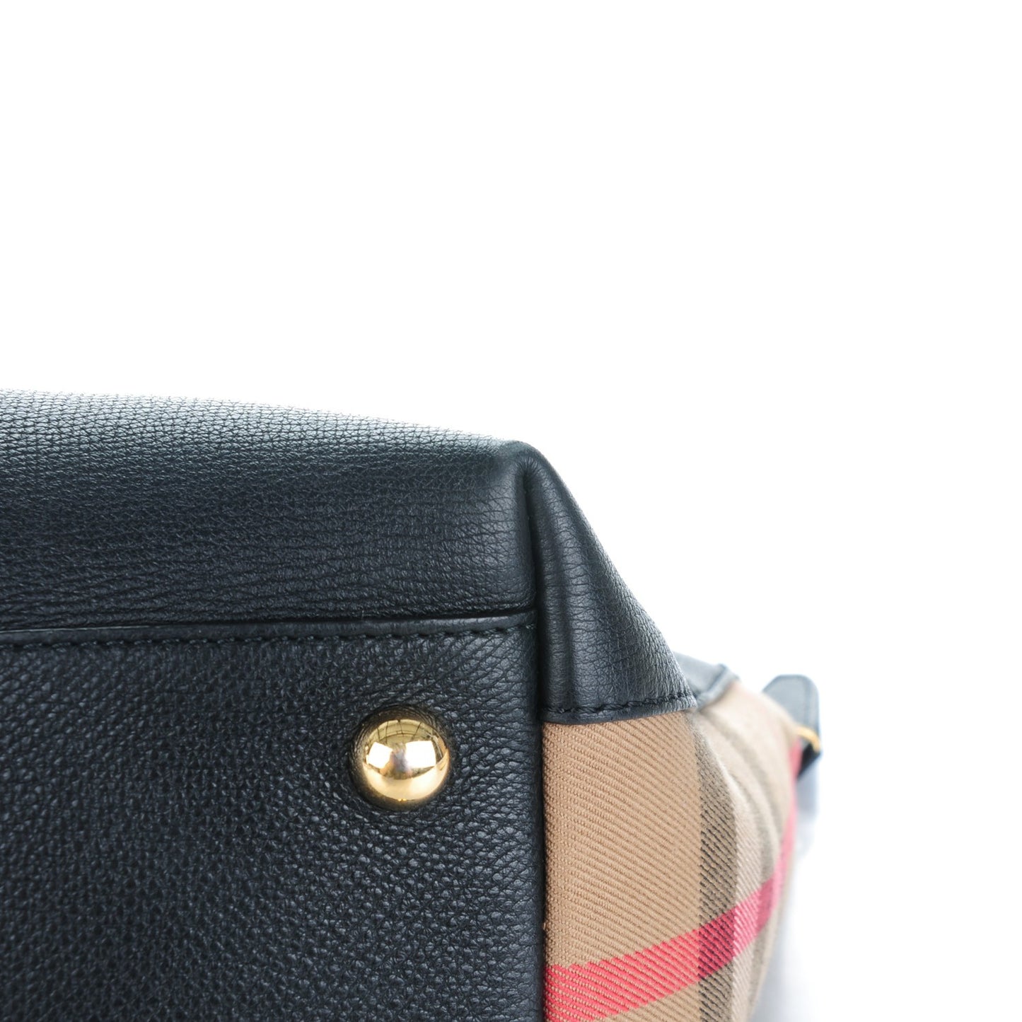 Derby Calfskin House Check Medium Welburn Tote Black
