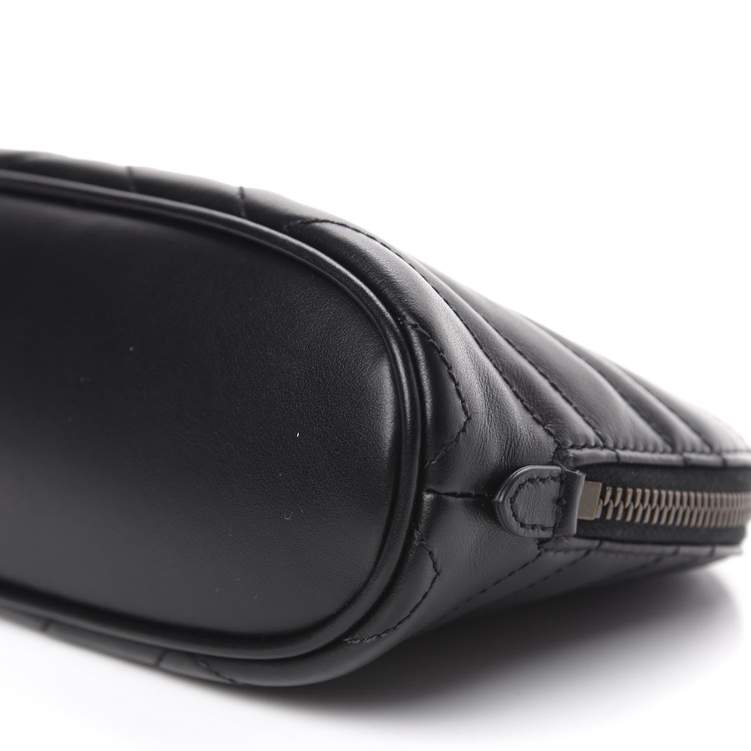 Gucci Calfskin Matelasse Large GG Marmont Pouch Cosmetic Case Black 9 of 9