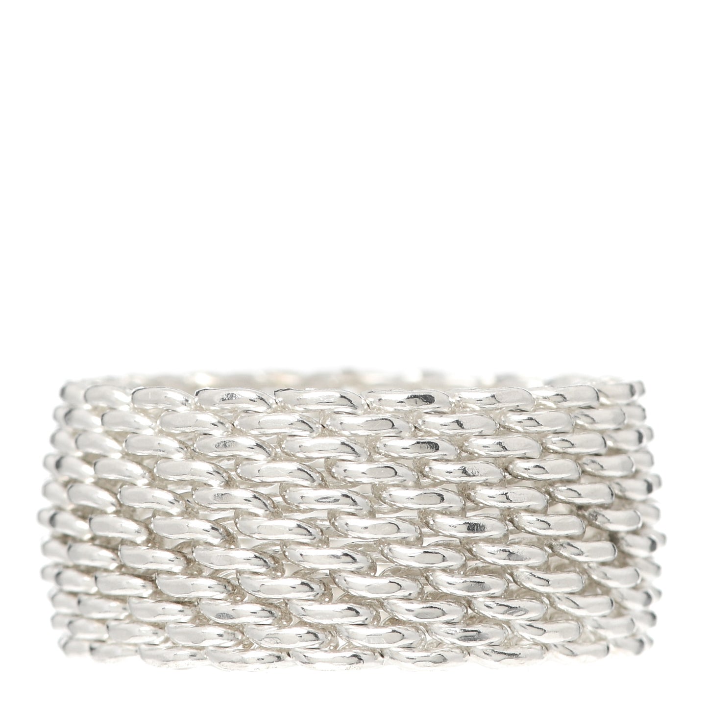 Sterling Silver Somerset Mesh Ring 53 6.5