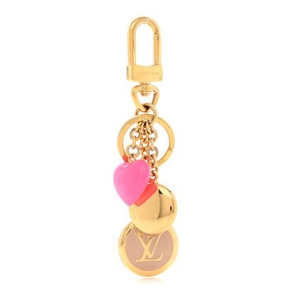 Louis Vuitton Coeurs Heart Bag Charm Key Holder Pink 1 of 5