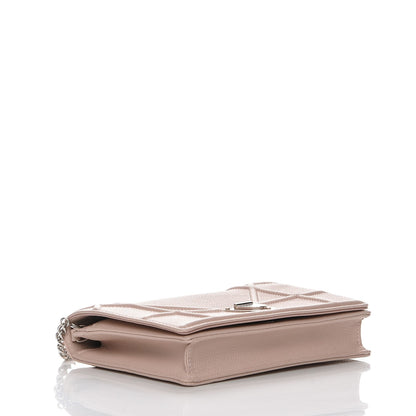 Christian Dior Grained Calfskin Diorama Wallet on Chain Pouch Rose Poudre 4 of 8