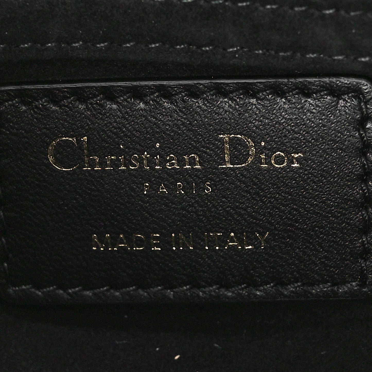 Lambskin Cannage Micro Lady D-Joy Black