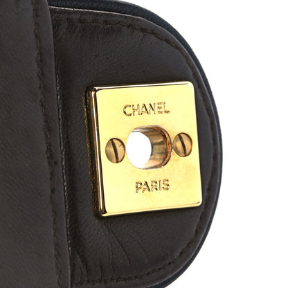Chanel Lambskin Quilted Mini Square Flap Bag Dark Brown 7 of 12