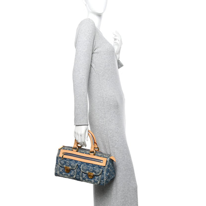 Louis Vuitton Monogram Denim Neo Speedy Blue 2 of 10