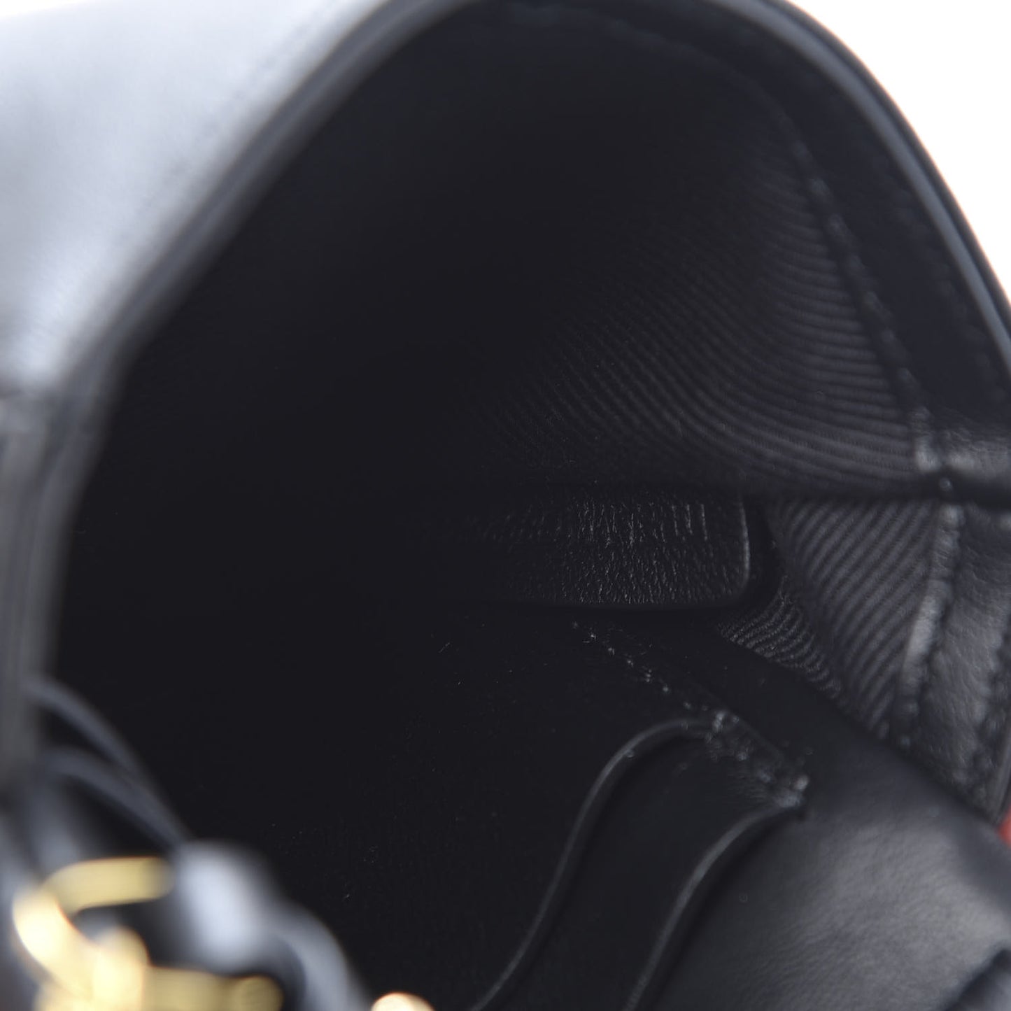 Lambskin Quilted Micro Lola Bag Black