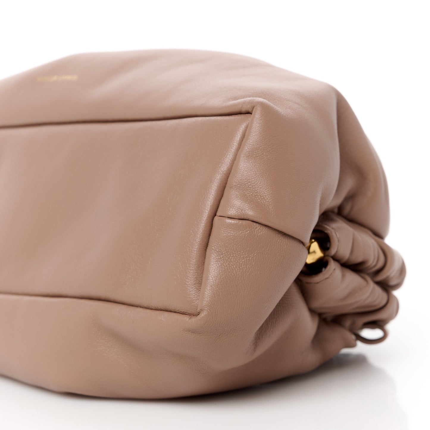 Lambskin Cloud Mini Clutch Biscotto