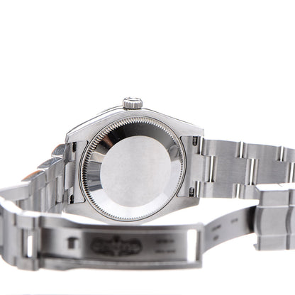 Rolex Stainless Steel 31mm Oyster Perpetual Watch Blue Index 177200 7 of 8