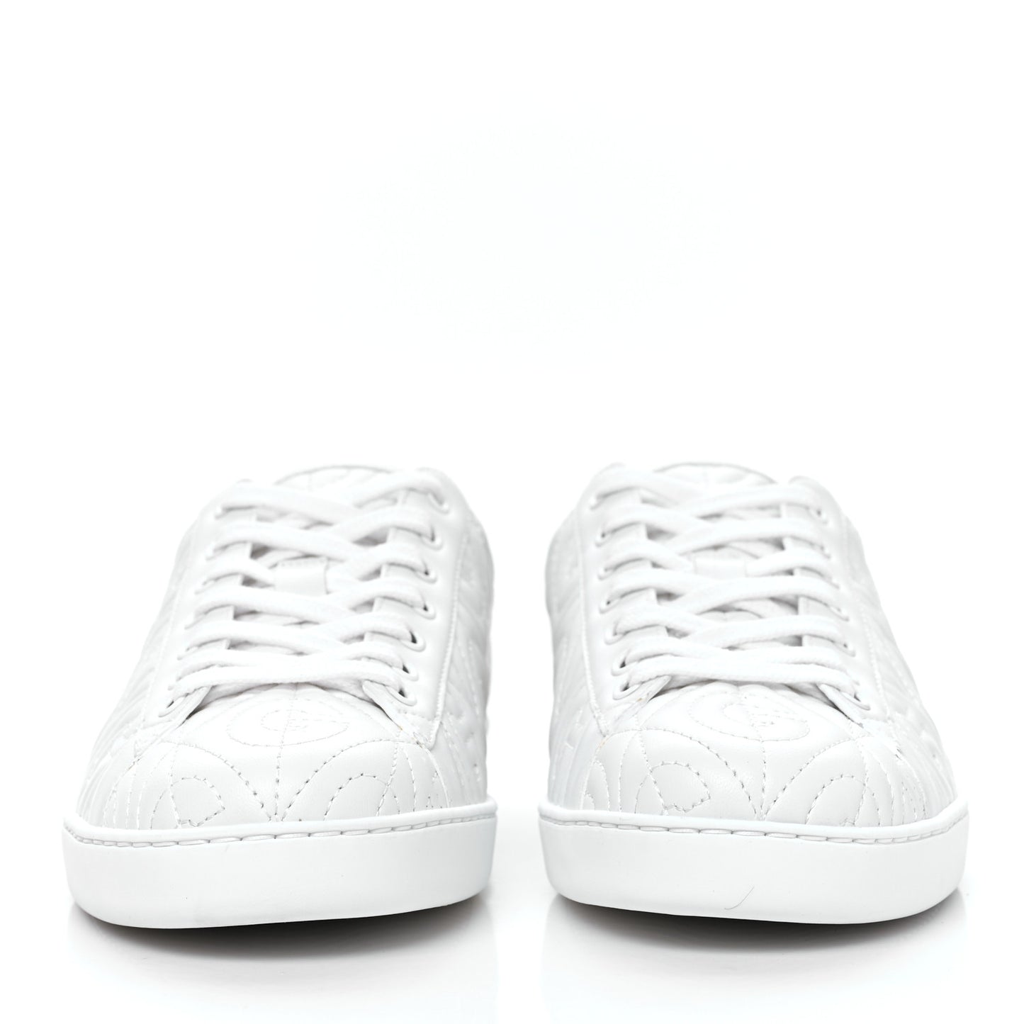 Nappa G Rhombus Mens Ace Sneakers 6.5 Great White Green