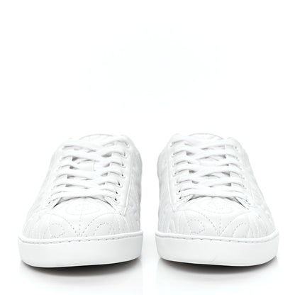 Gucci Nappa G Rhombus Mens Ace Sneakers 6.5 Great White Green 2 of 8