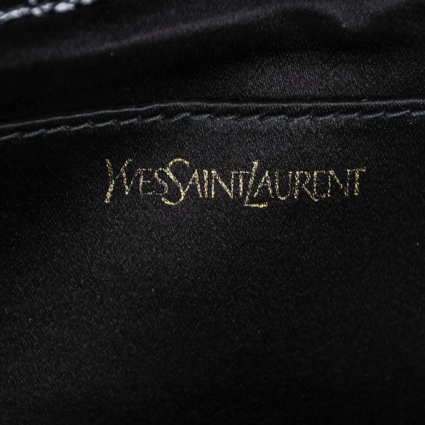 Textured Patent Monogram Large Belle De Jour Clutch Black