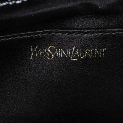 Saint Laurent Textured Patent Monogram Large Belle De Jour Clutch Black 7 of 8